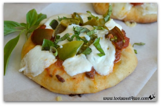 Bloody Pus-filled Brains Pizza baked - Fright Night Mini Pizzas