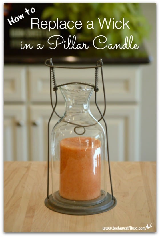 How to Replace a Wick in a Pillar Candle cover