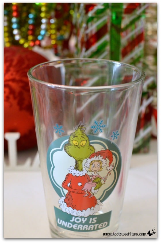 Christmas Grinch glass for the kids