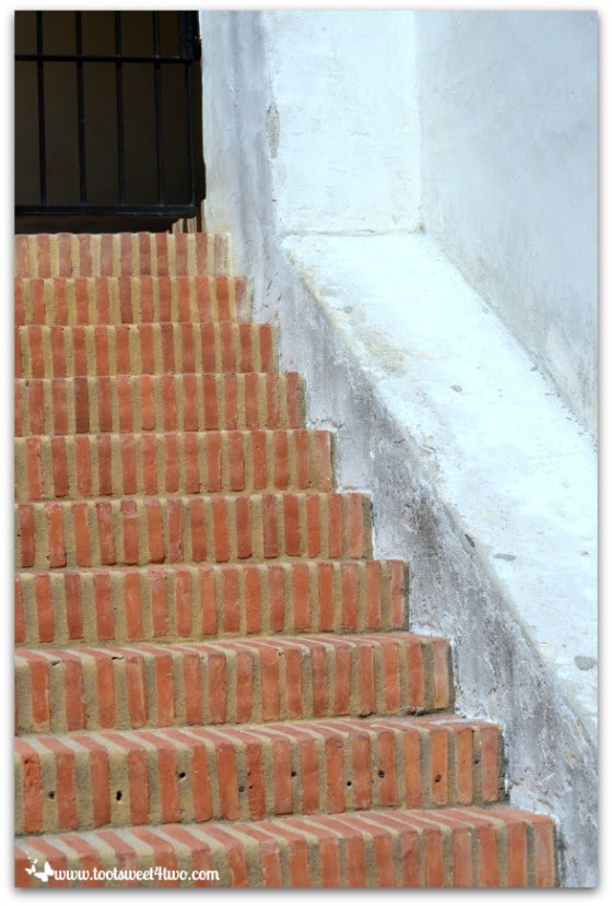 More steep stairs, Serra Museum, Presidio Park, San Diego