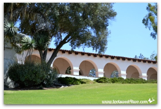View of the portico, Serra Museum, Presidio Park, San Diego