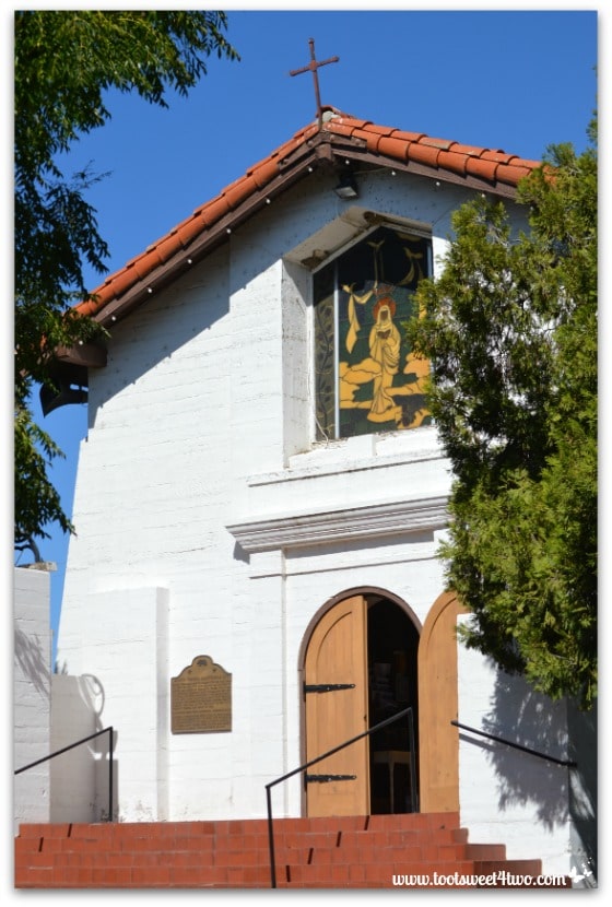 Front view of St. John the Baptist Catholic Church - Mission Santa Ysabel