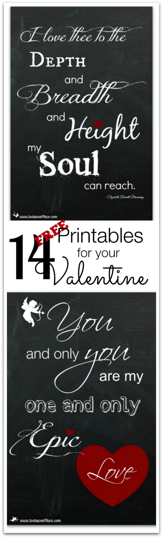14 FREE Printables for Your Valentine Pinterest