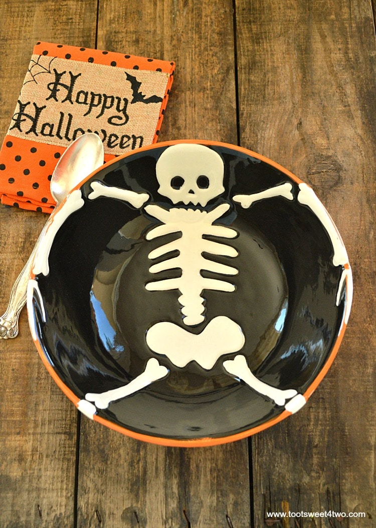Halloween Skeleton Serving Bowl