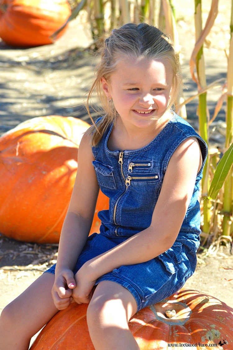 Sitting on a pumpkin - Pic 2