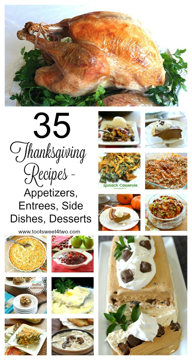 35 Thanksgiving Recipes collage