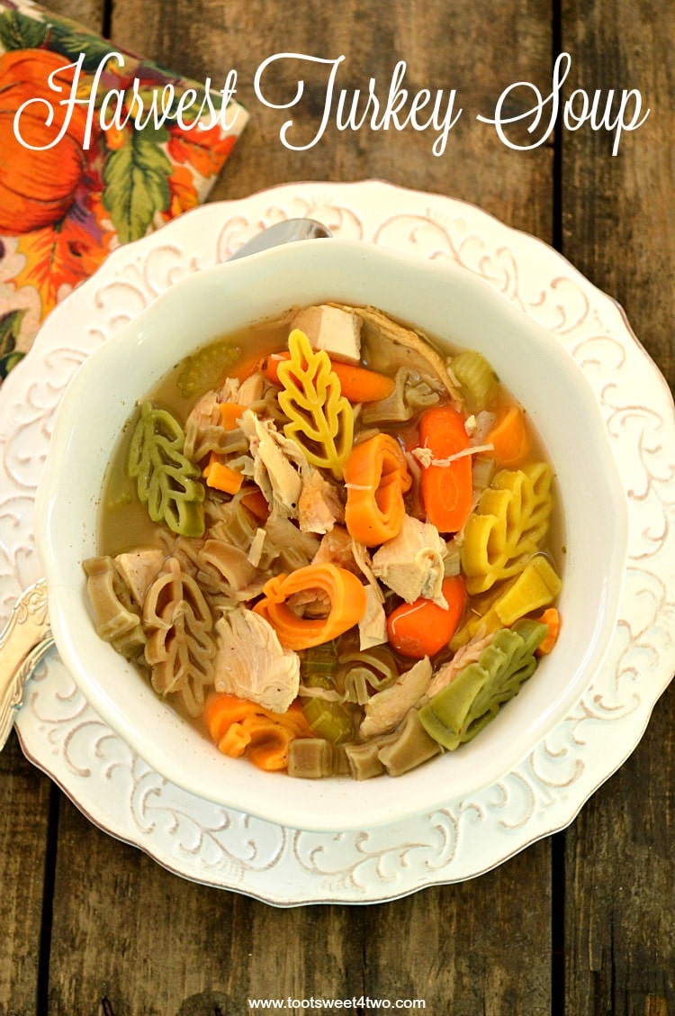 Harvest Turkey Soup - a delicious leftover Thanksgiving treat