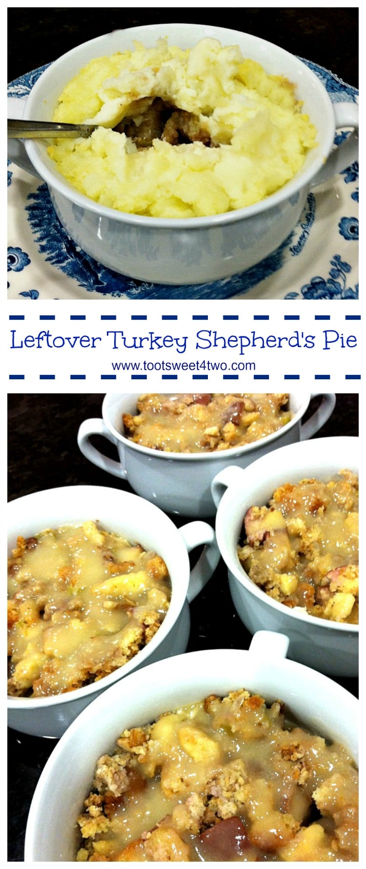 Leftover Turkey Shepherd's Pie - a Thanksgiving leftover classic