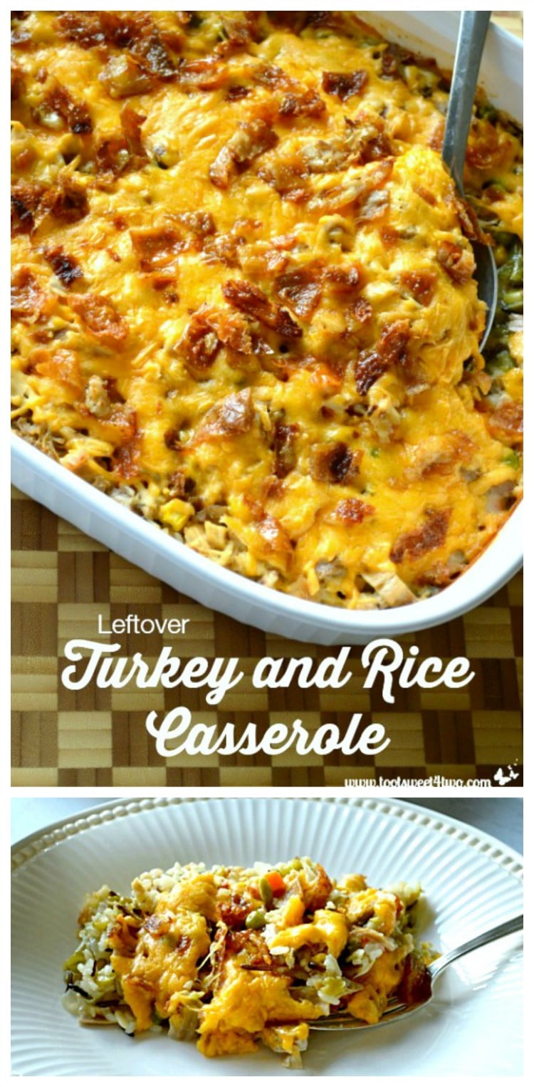 Leftover Turkey and Rice Casserole - savory and delicious