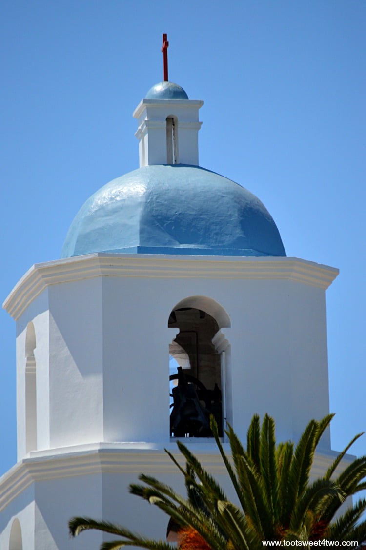 Close-up of Bell Tower at Mission San Luis Rey