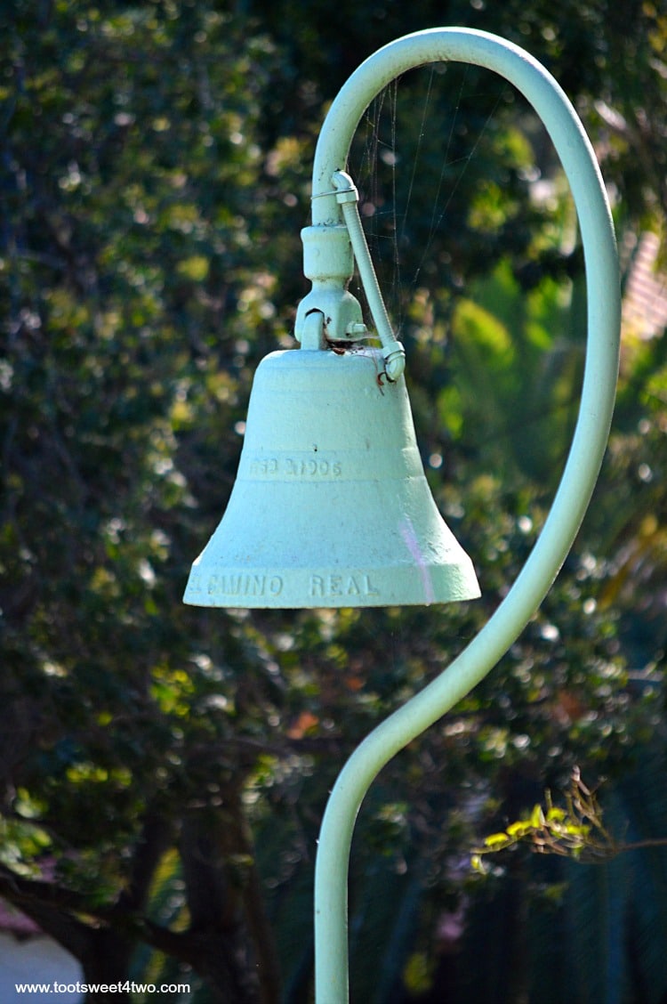 El Camino Real bell at Mission San Diego de Alcala