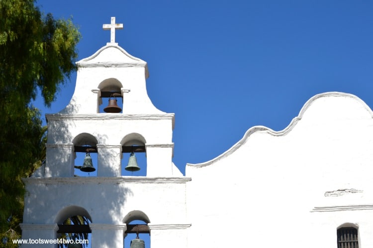 Front view of Mission San Diego de Alcala