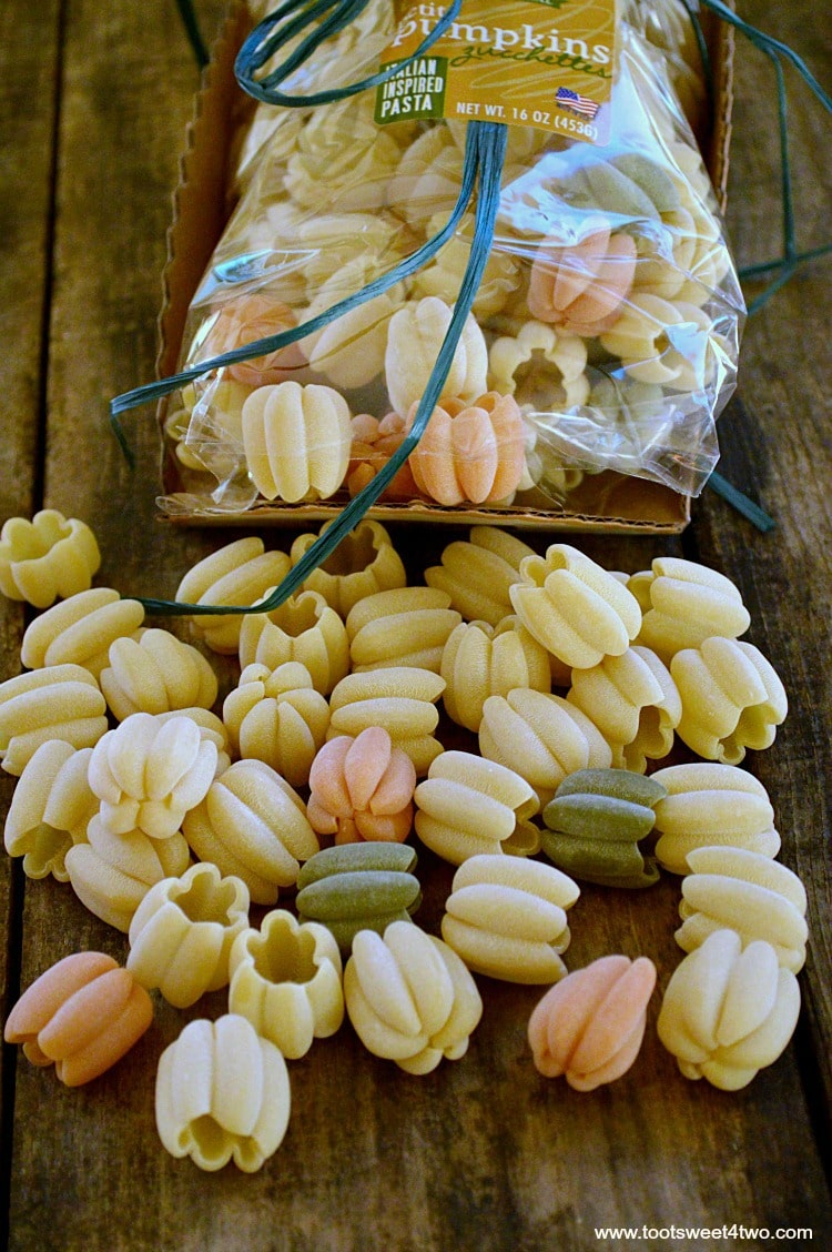 Pumpkin Zucchettes Pasta out of the bag