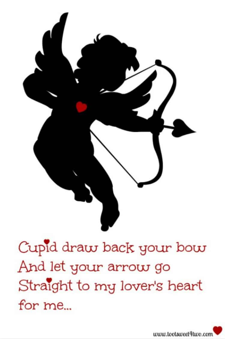 Cupid Draw Back Your Bow Valentine printable