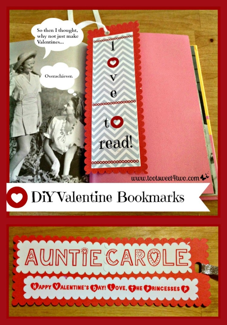DiY Valentine Bookmarks collage