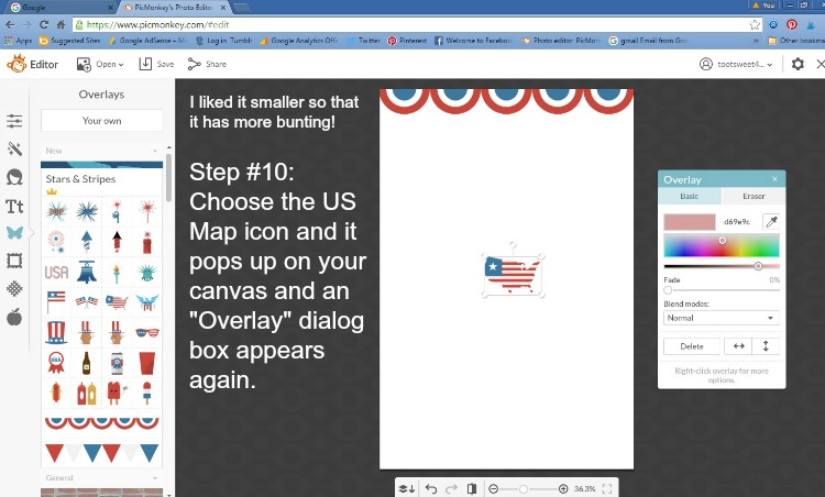 Step 10 - Choose the US Map icon