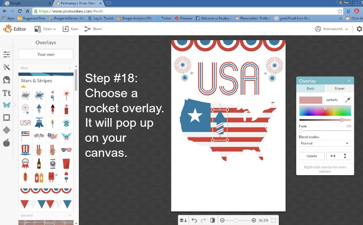 Step 18 - Choose a Rocket Overlay