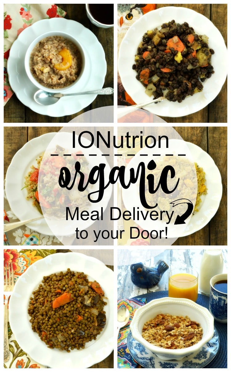 IONutrition - organic meal delivery service collage