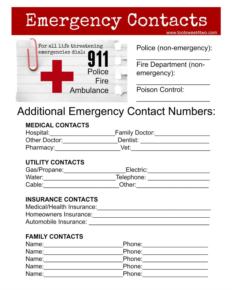 Emergency Contacts - Official Fire Alert