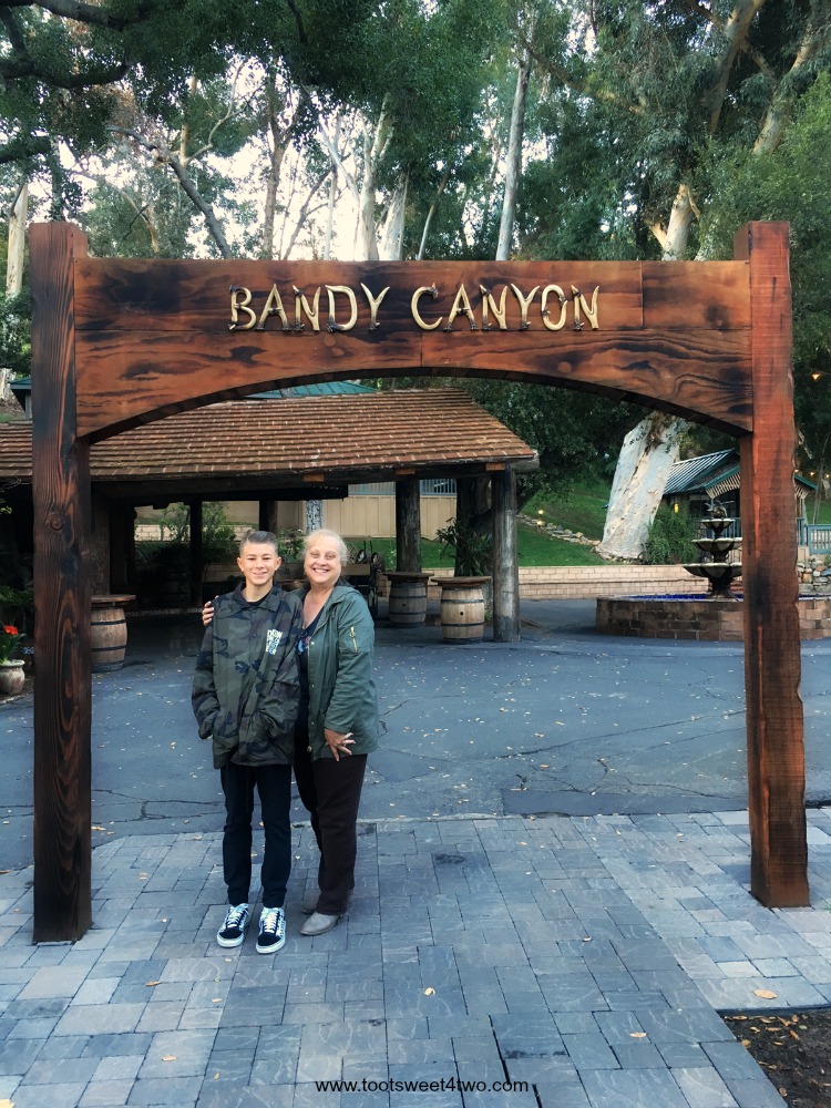 Dylan and Dawn pose under the Bandy Canyon sign