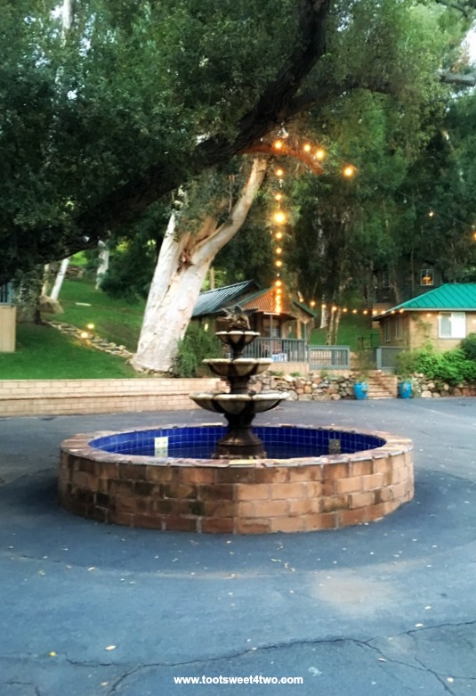 Fountain next to The Lodge at The Ranch at Bandy Canyon