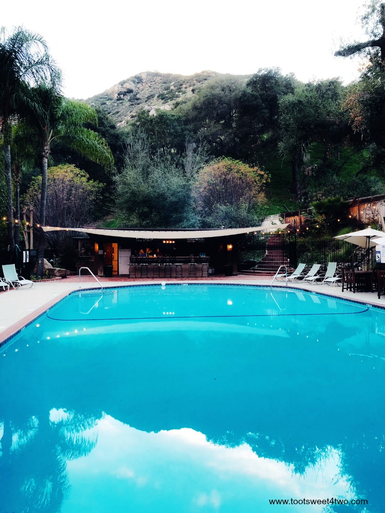 The pool area at The Ranch at Bandy Canyon
