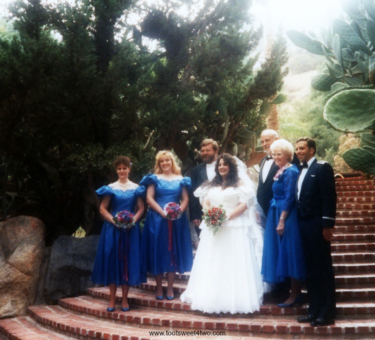 Carole's family at Bandy Canyon Ranch - Our Wedding 1989