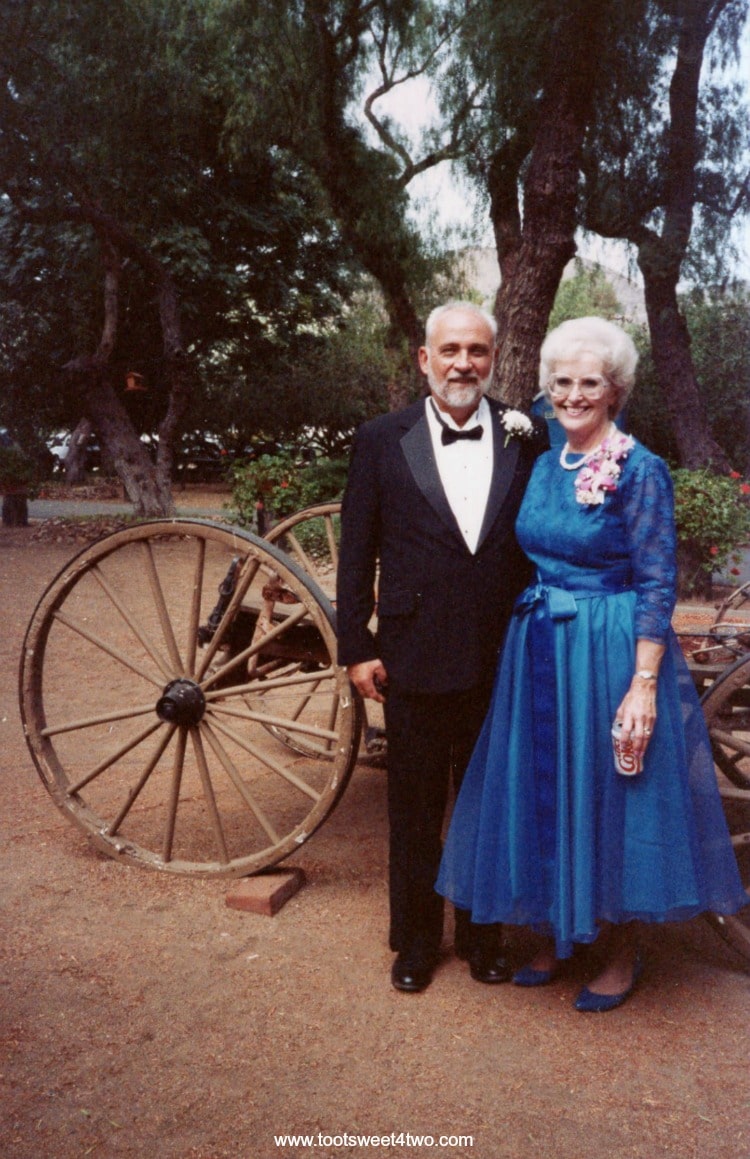 Carole's parents at Bandy Canyon Ranch - Our Wedding 1989