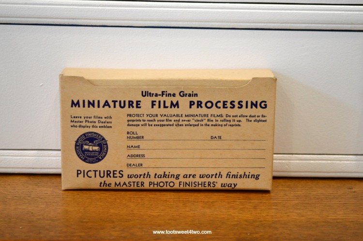 Vintage Miniature Film Processing Box